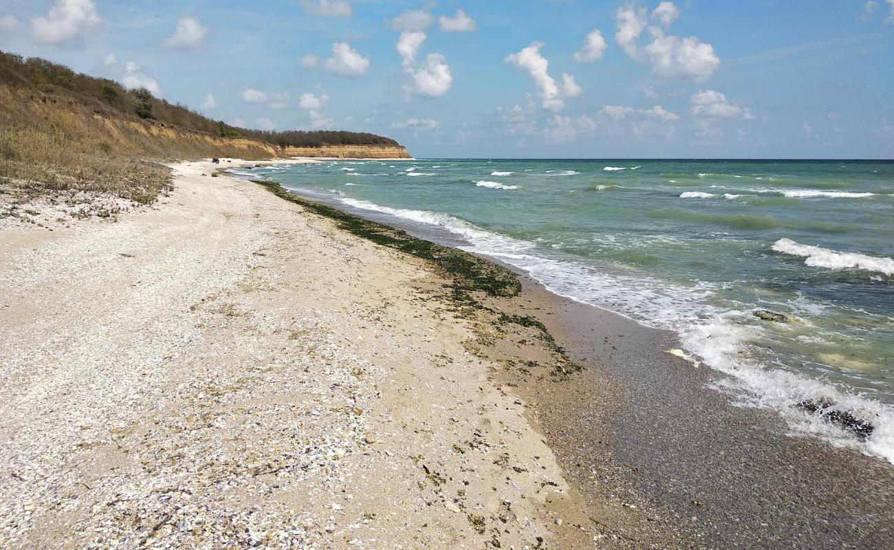 Foto de Durankulak beach con arena de concha brillante superficie