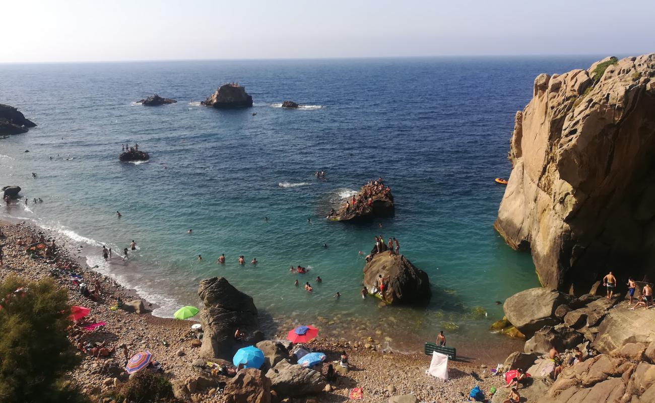 Foto de Plage tiza con guijarro oscuro superficie