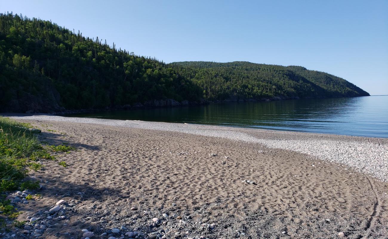 Foto de Schreiber Beach con guijarro gris superficie