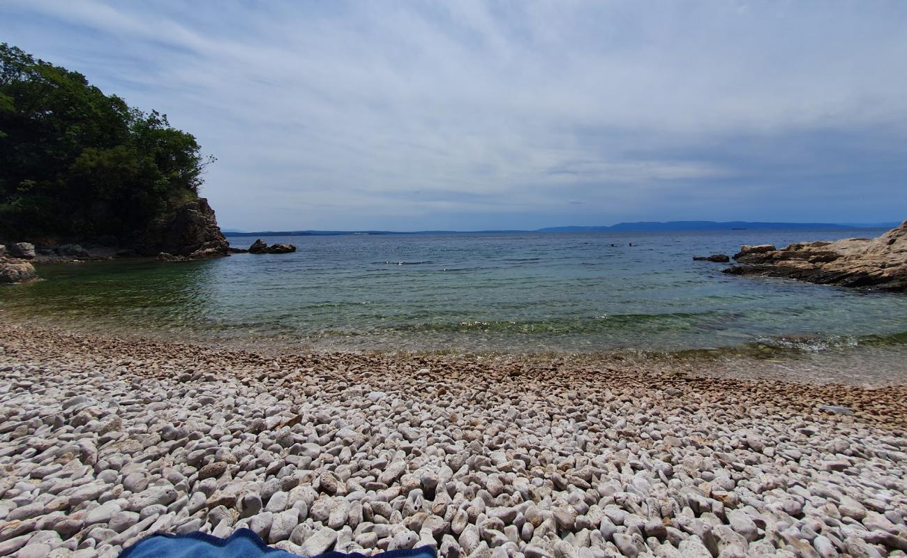 Foto de Paveki beach con guijarro ligero superficie