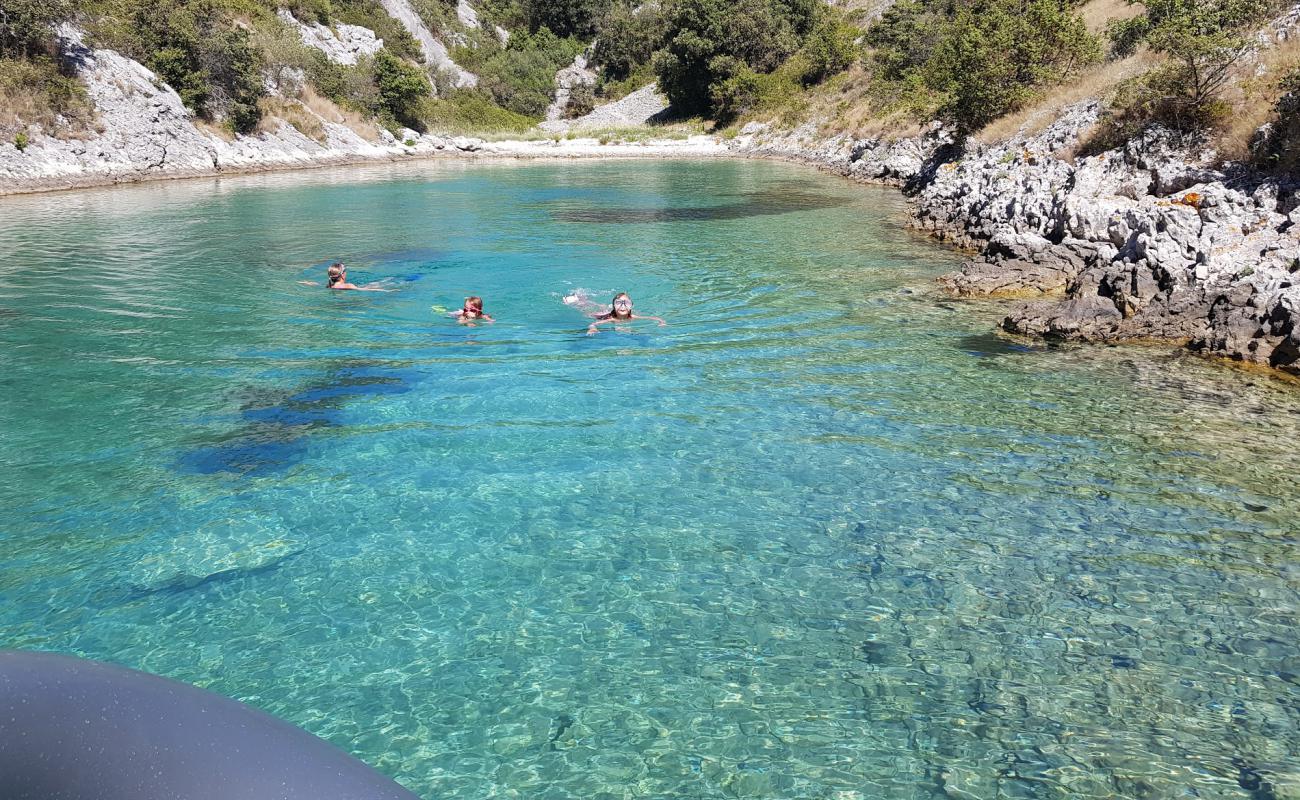 Foto de Borovica Cove con guijarro ligero superficie