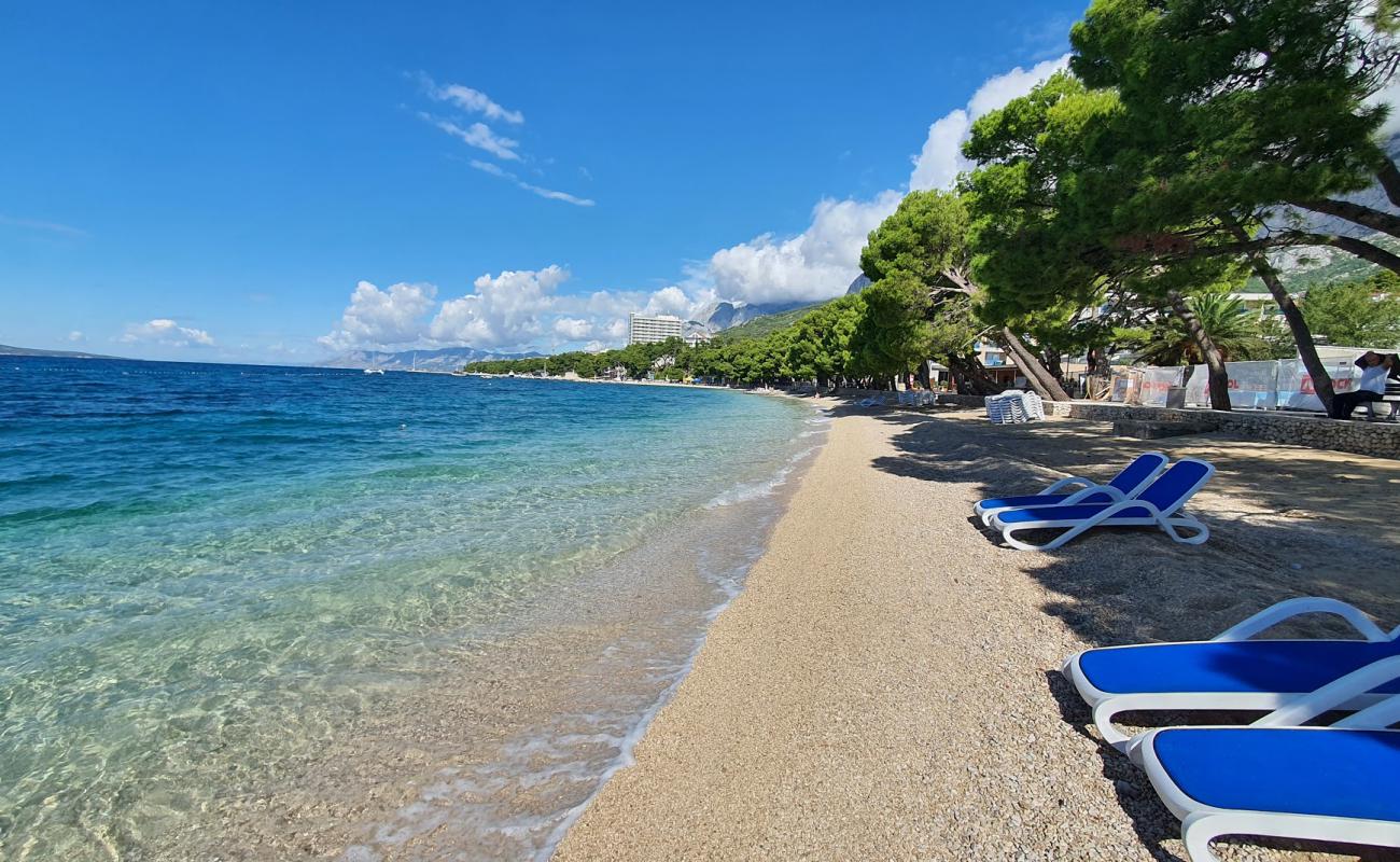 Foto de Playa Gradska con guijarro fino claro superficie