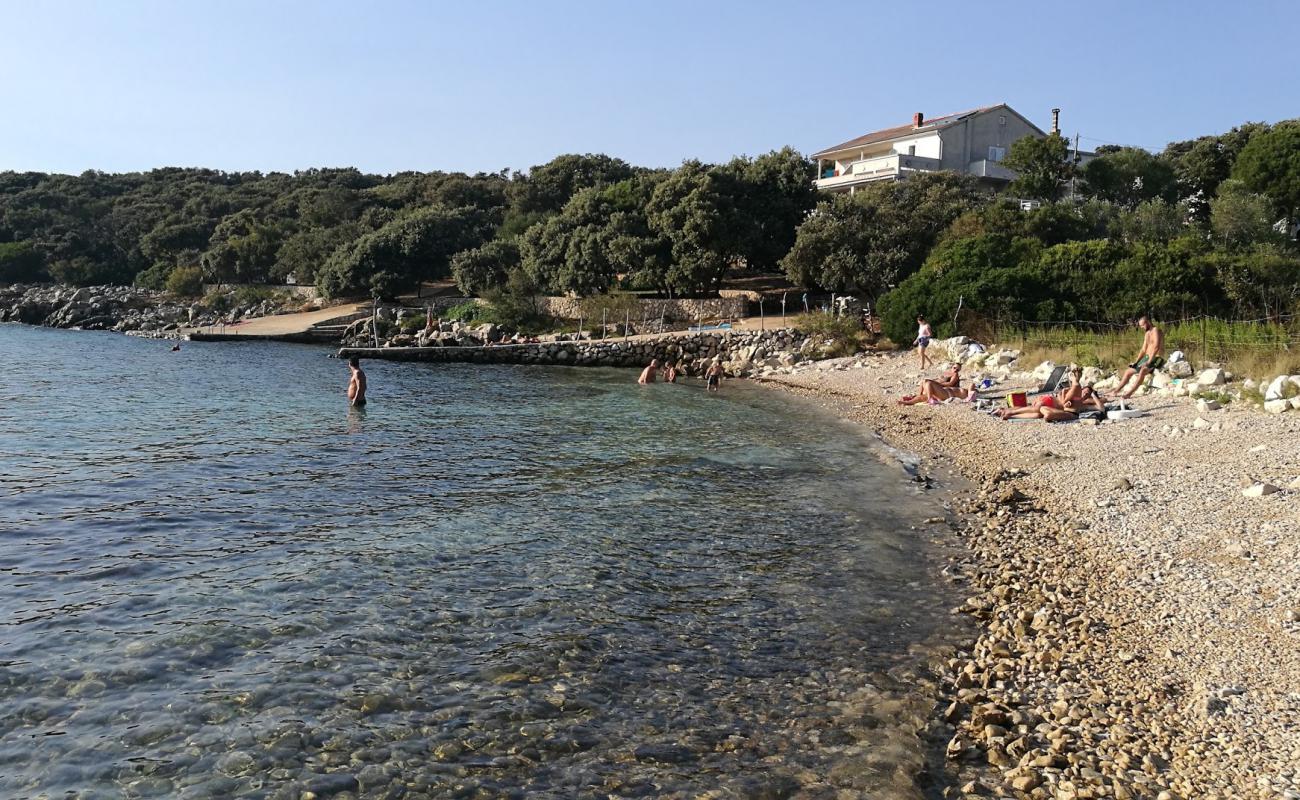 Foto de Tajana beach con guijarro ligero superficie