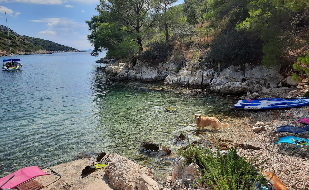 Foto de Beach Travna con piedra superficie