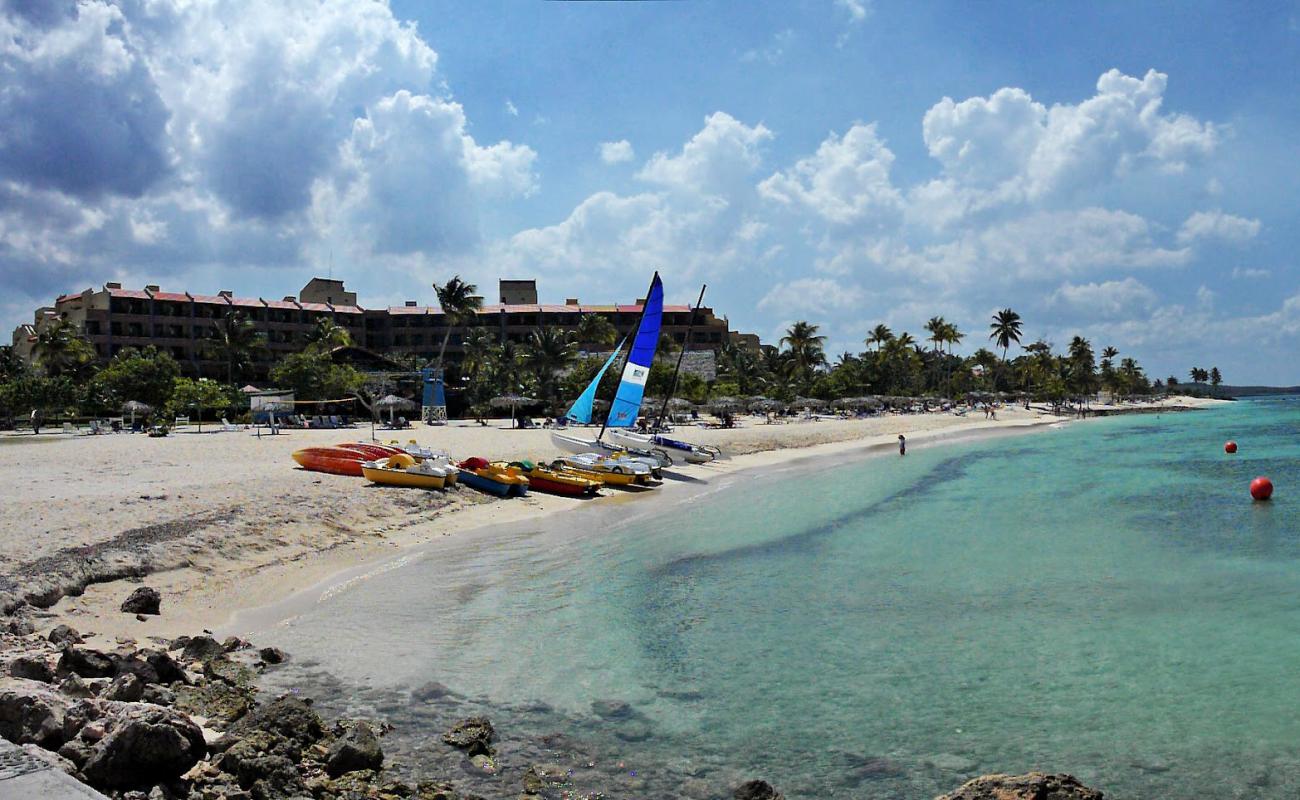 Foto de Playa Bani con arena brillante superficie