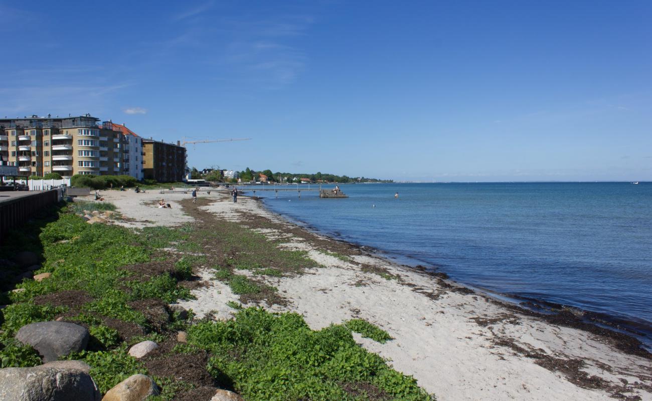 Foto de Hellerup Beach con arena brillante superficie