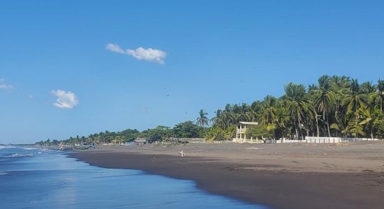 Sea green beach