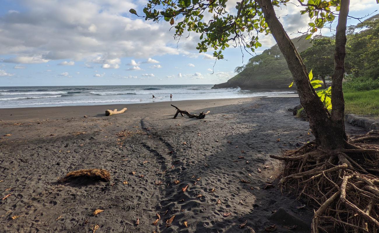 Foto de Shalpa Beach con arena gris superficie