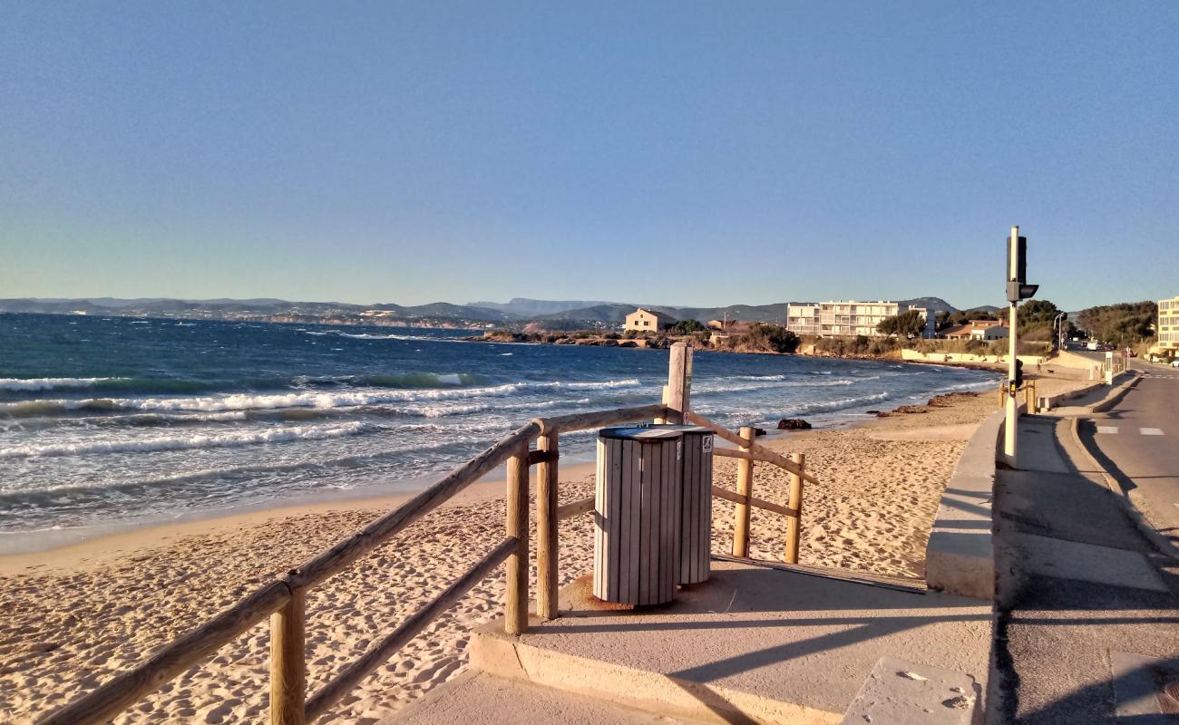 Foto de Plage du Cros con arena brillante superficie