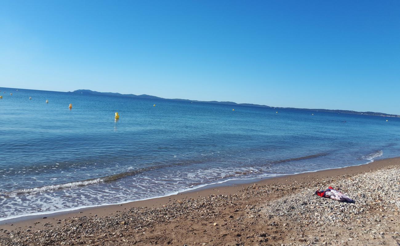 Foto de Playa de Ayguade con arena fina y guijarros superficie