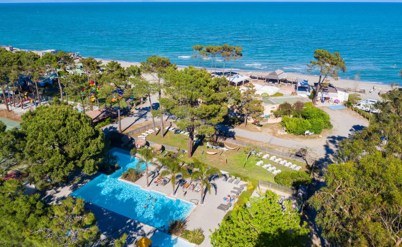 Foto de Plage d'Aleria con arena brillante superficie