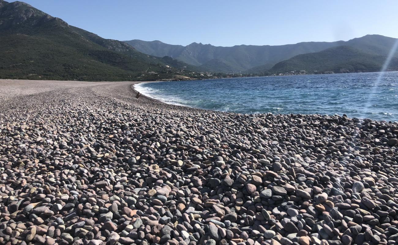 Foto de Fango beach con guijarro fino claro superficie