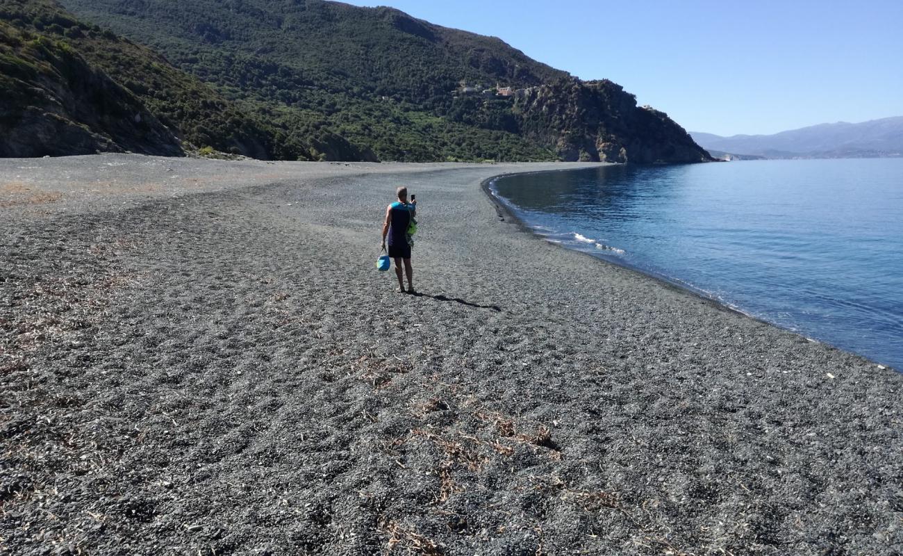 Foto de Playa de Nonza con guijarro gris superficie