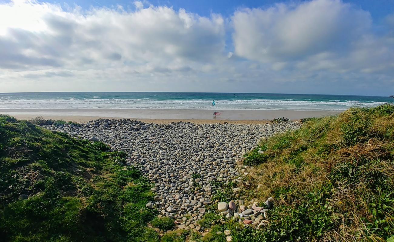 Foto de Plage de Vauville con guijarro ligero superficie