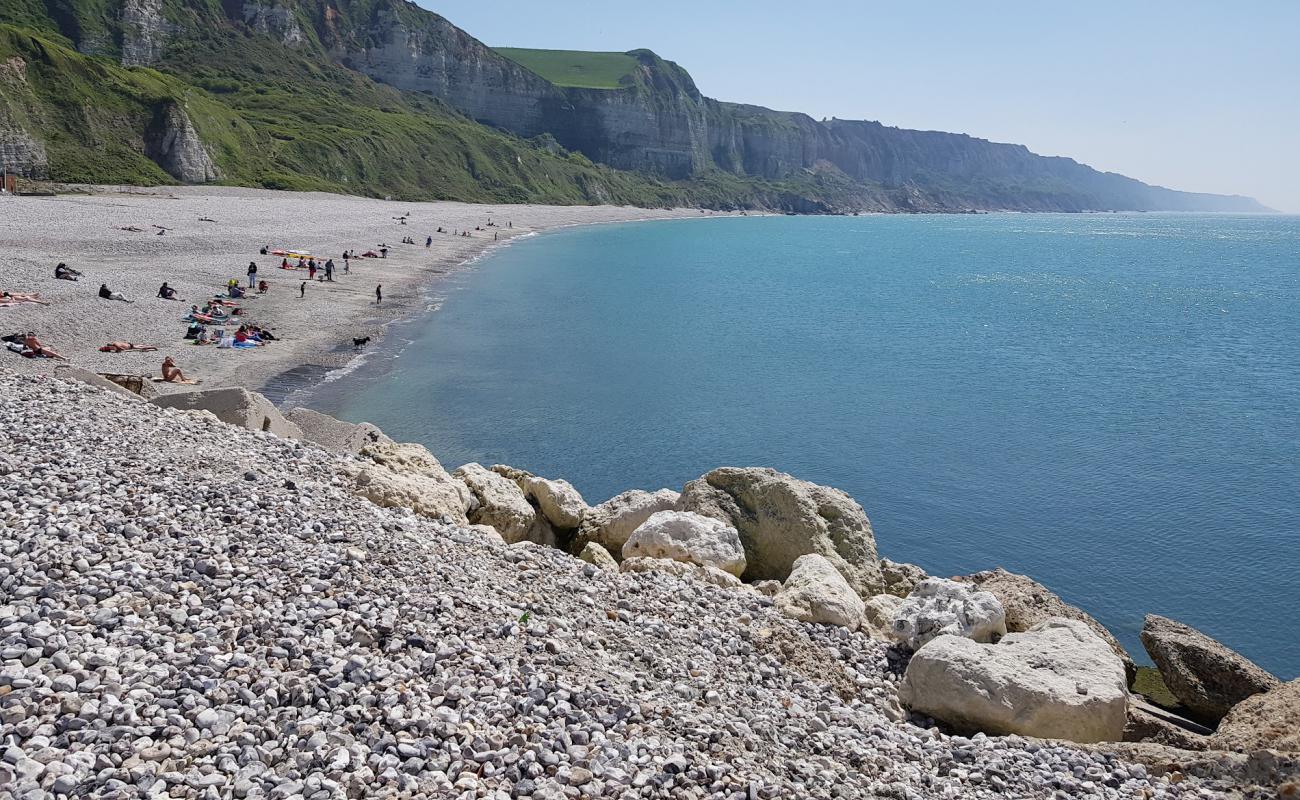 Foto de Plage Saint-Jouin con guijarro gris superficie