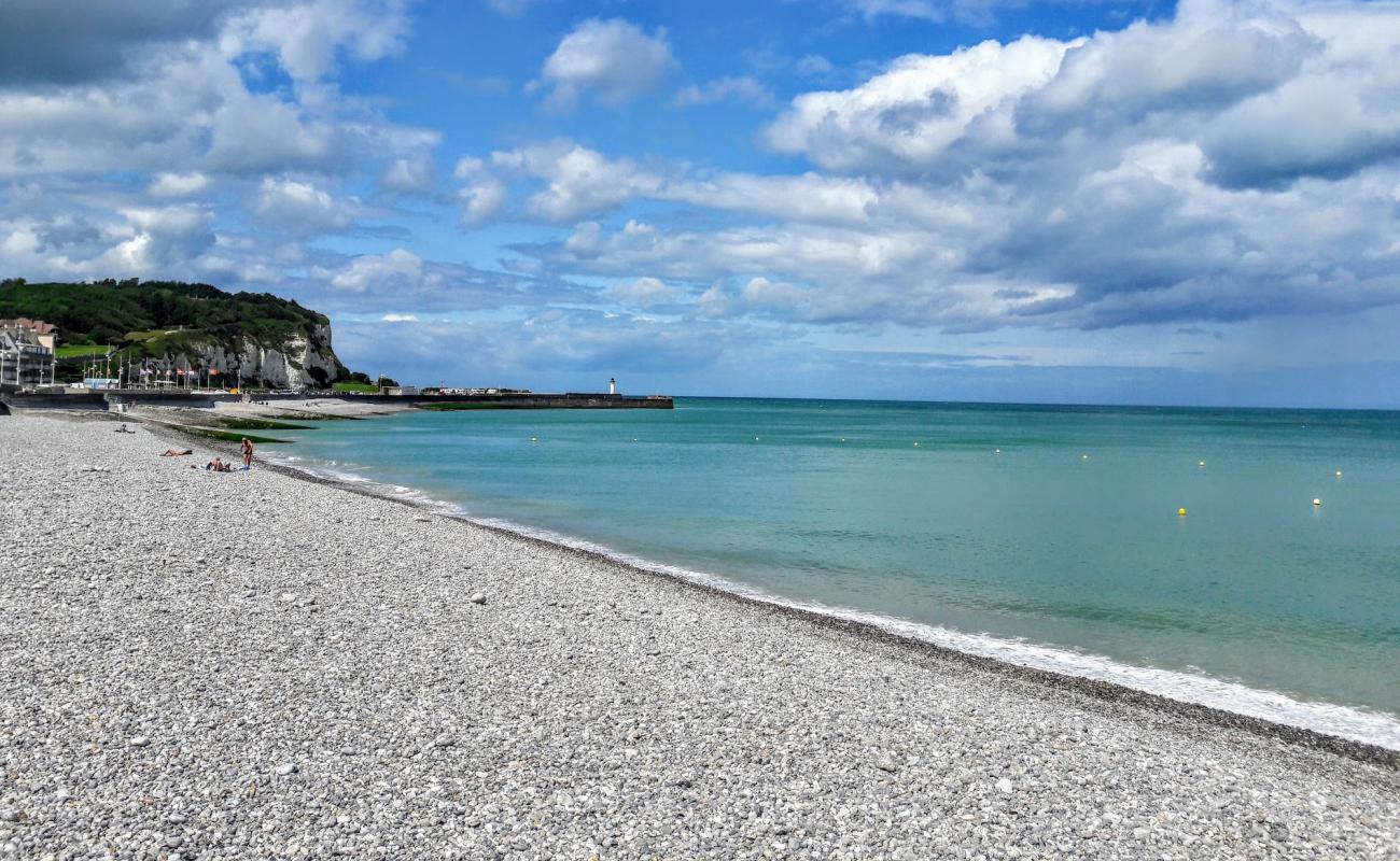 Foto de Plage de Saint-Valery-en-Caux con guijarro ligero superficie