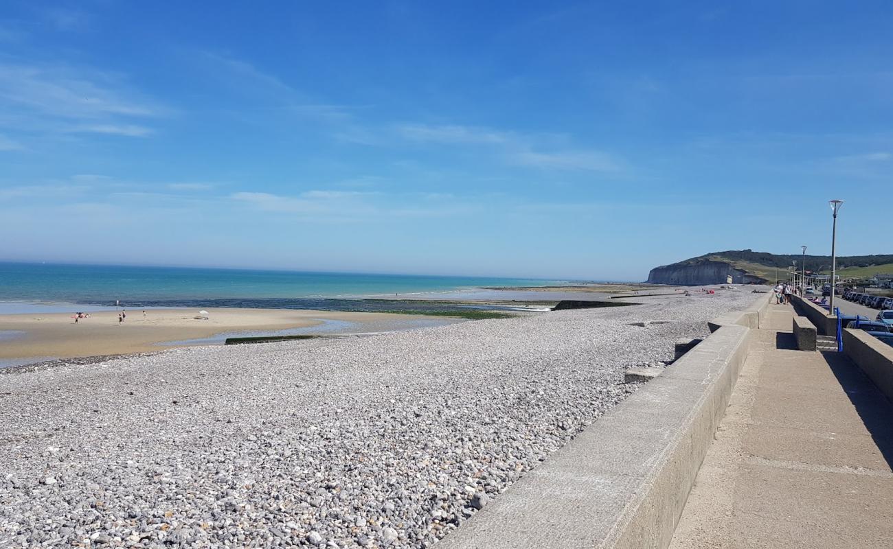 Foto de Plage de Quiberville-sur-Mer con guijarro ligero superficie