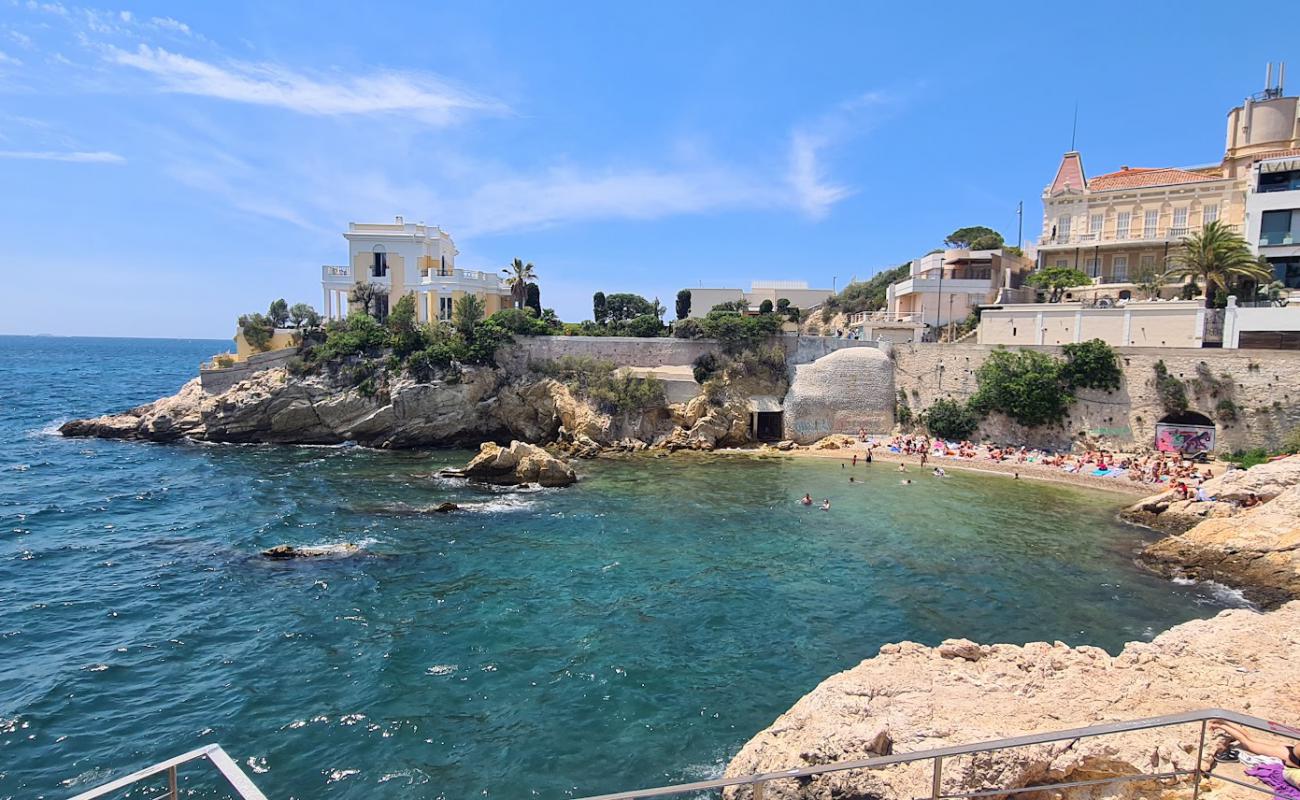 Foto de Plage de Maldorme con guijarro gris superficie