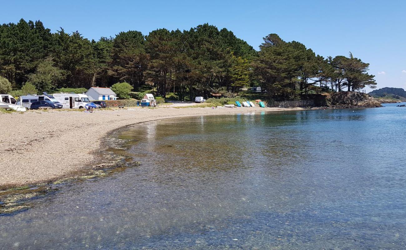 Foto de Plage du Bindy con guijarro fino gris superficie