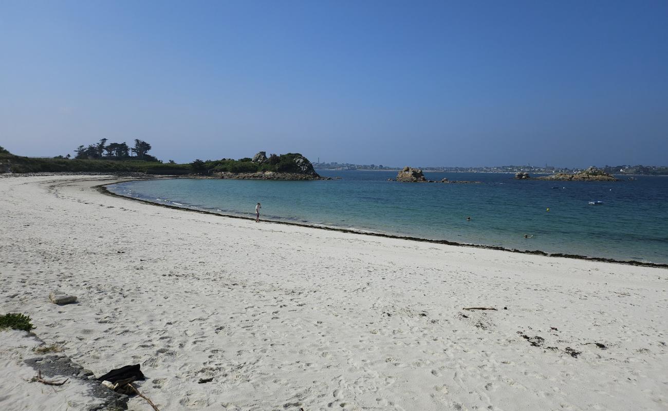 Foto de Plage de Perharidy con arena brillante superficie