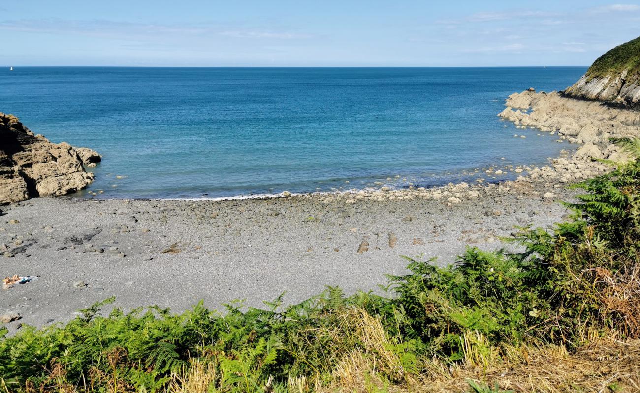 Foto de Plage du Pointe de Pors Pin con guijarro gris superficie