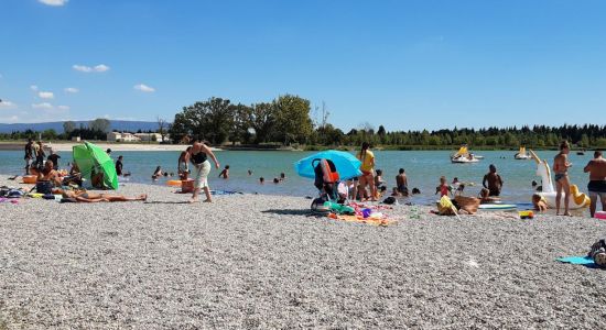 Plage du Lac de Monteux