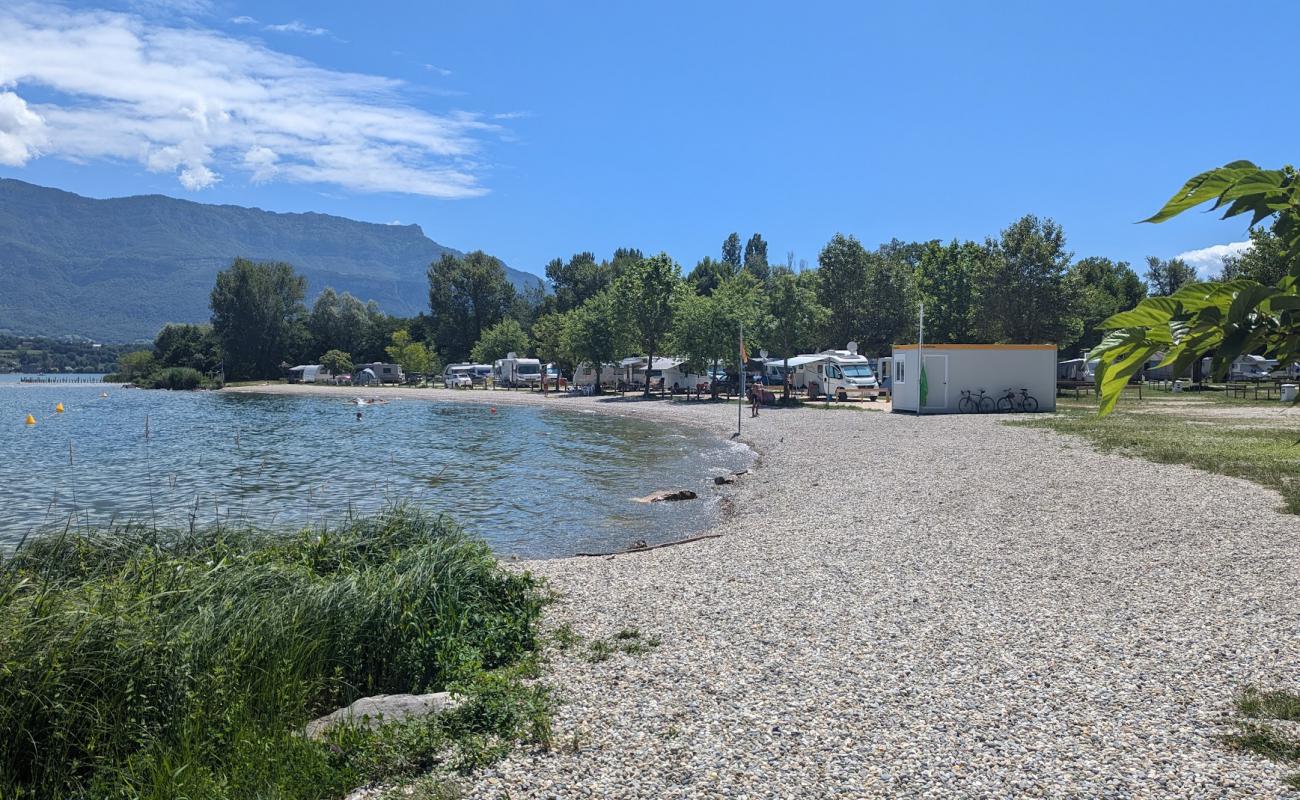 Foto de Plage La Leysse con guijarro fino gris superficie