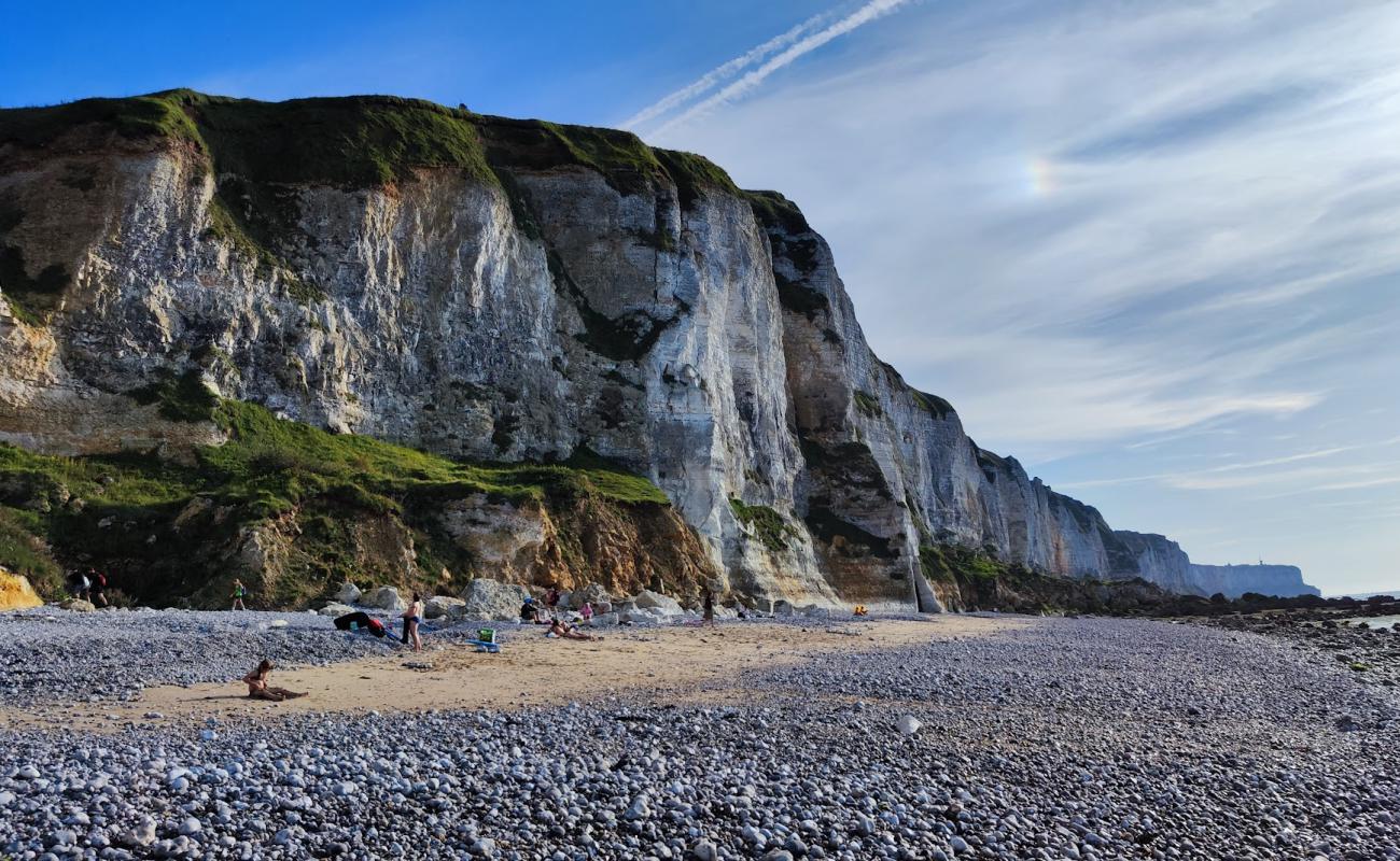 Foto de Plage de Senneville-sur-Fecamp con guijarro gris superficie