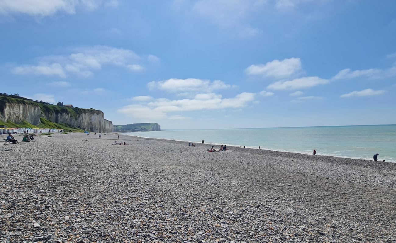 Foto de Plage de Mesnil Val con guijarro gris superficie