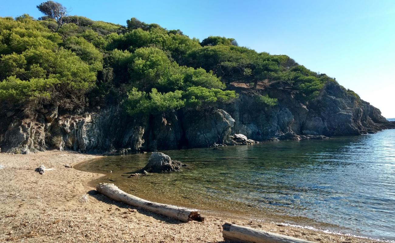 Foto de Calanque du Breganconnet con guijarro fino gris superficie