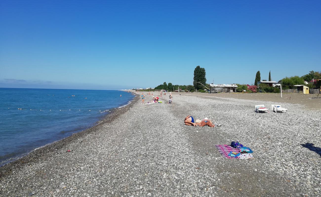 Foto de Leselidze beach con guijarro ligero superficie