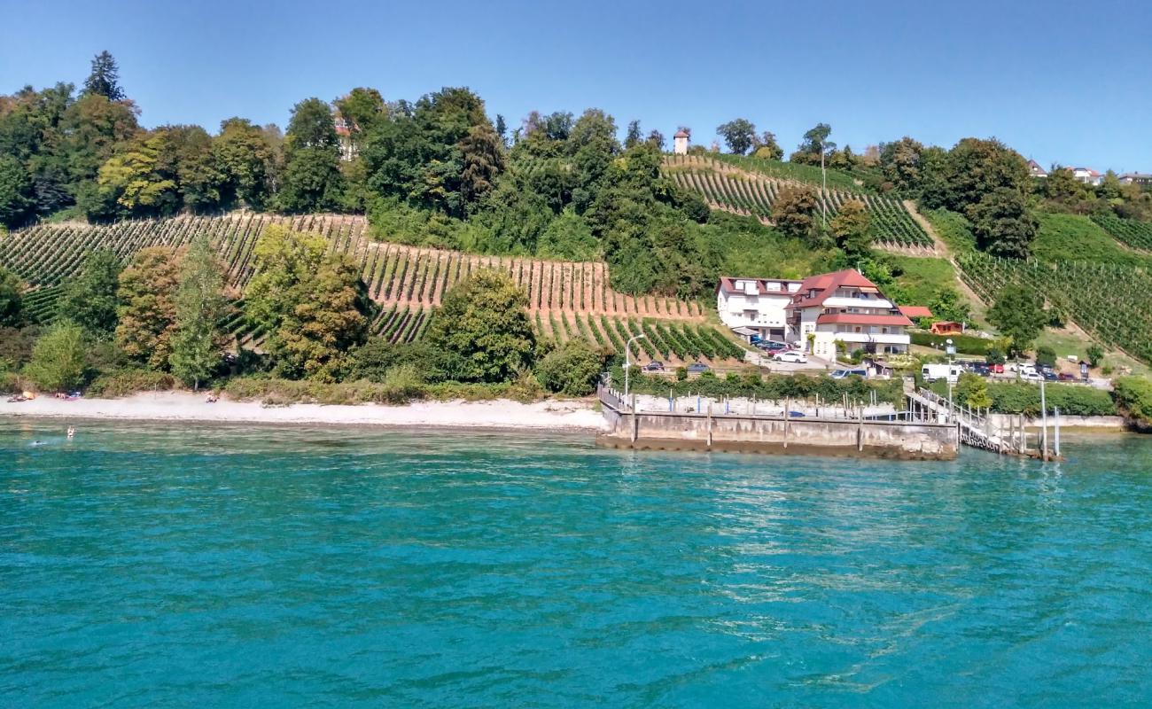 Foto de Meersburg Strand con guijarro gris superficie