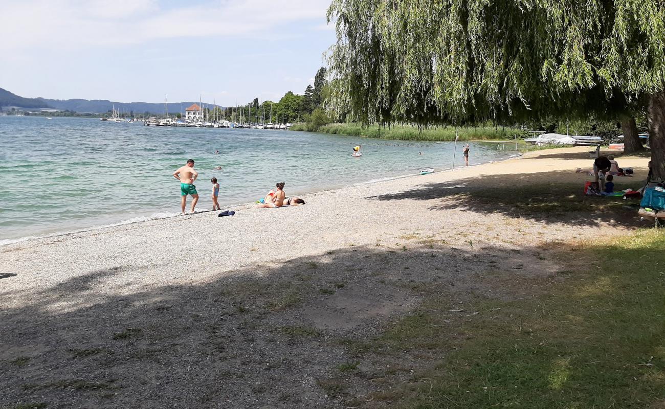 Foto de Strandbad Ludwigshafen con arena gris y guijarros superficie