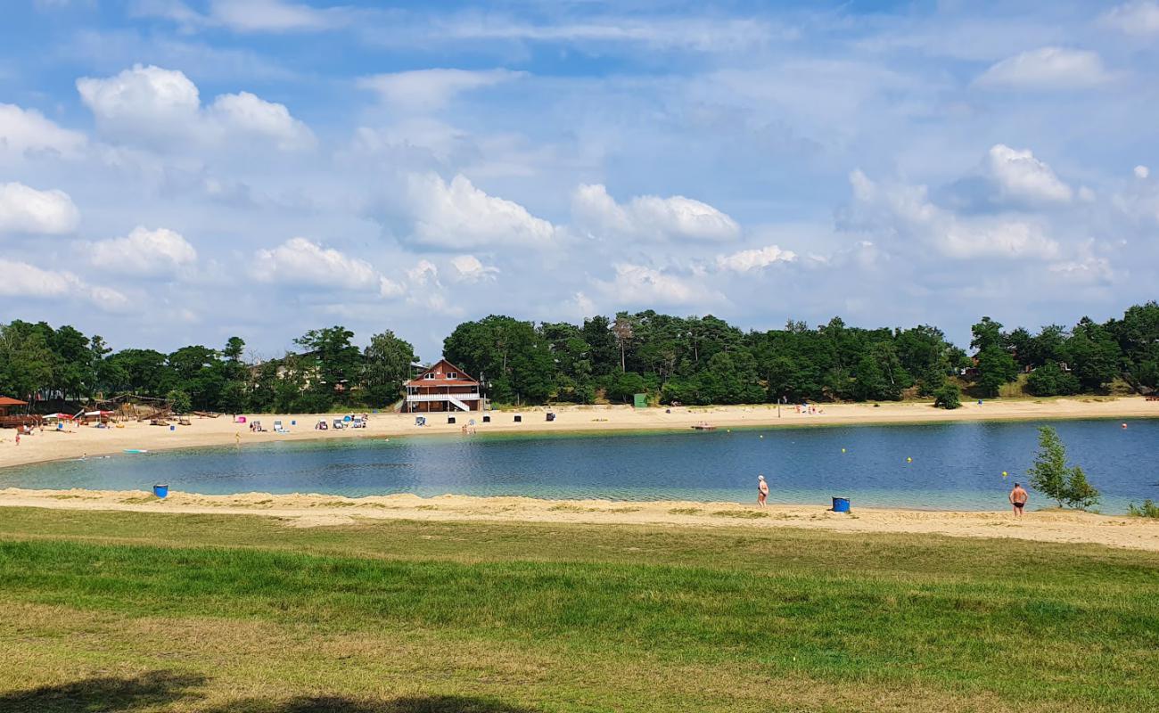 Foto de Heidesee Strand con arena brillante superficie