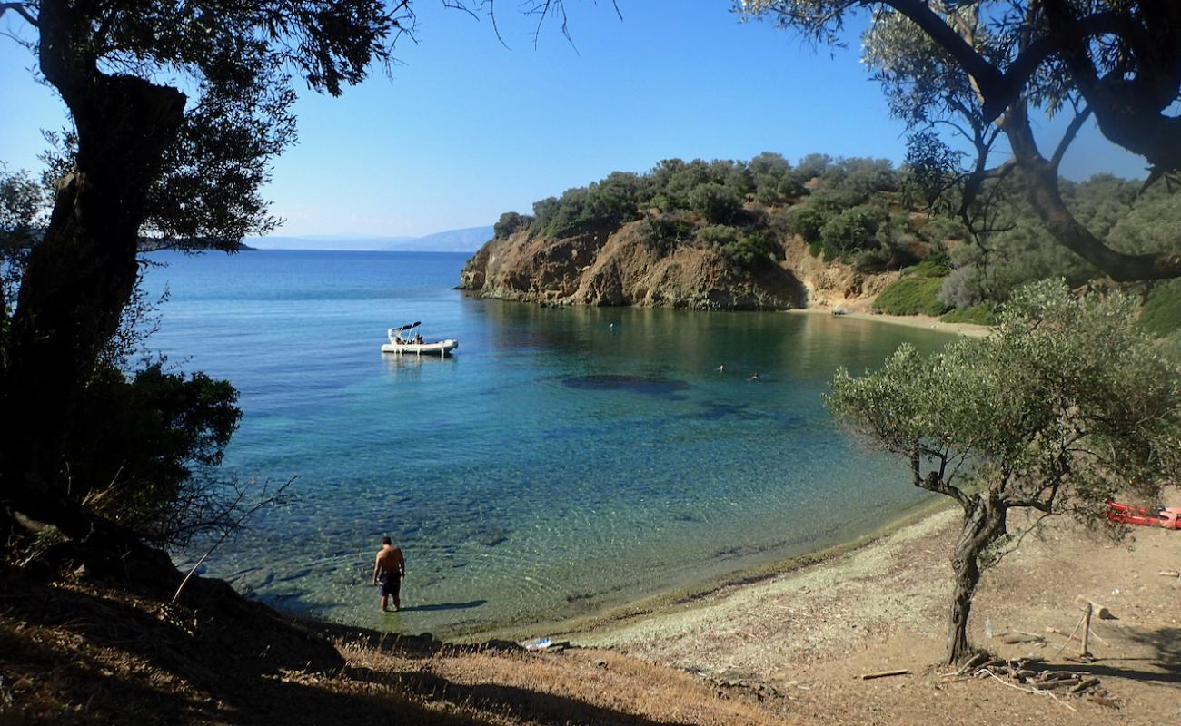 Foto de Green beach con arena/piedras marrón superficie