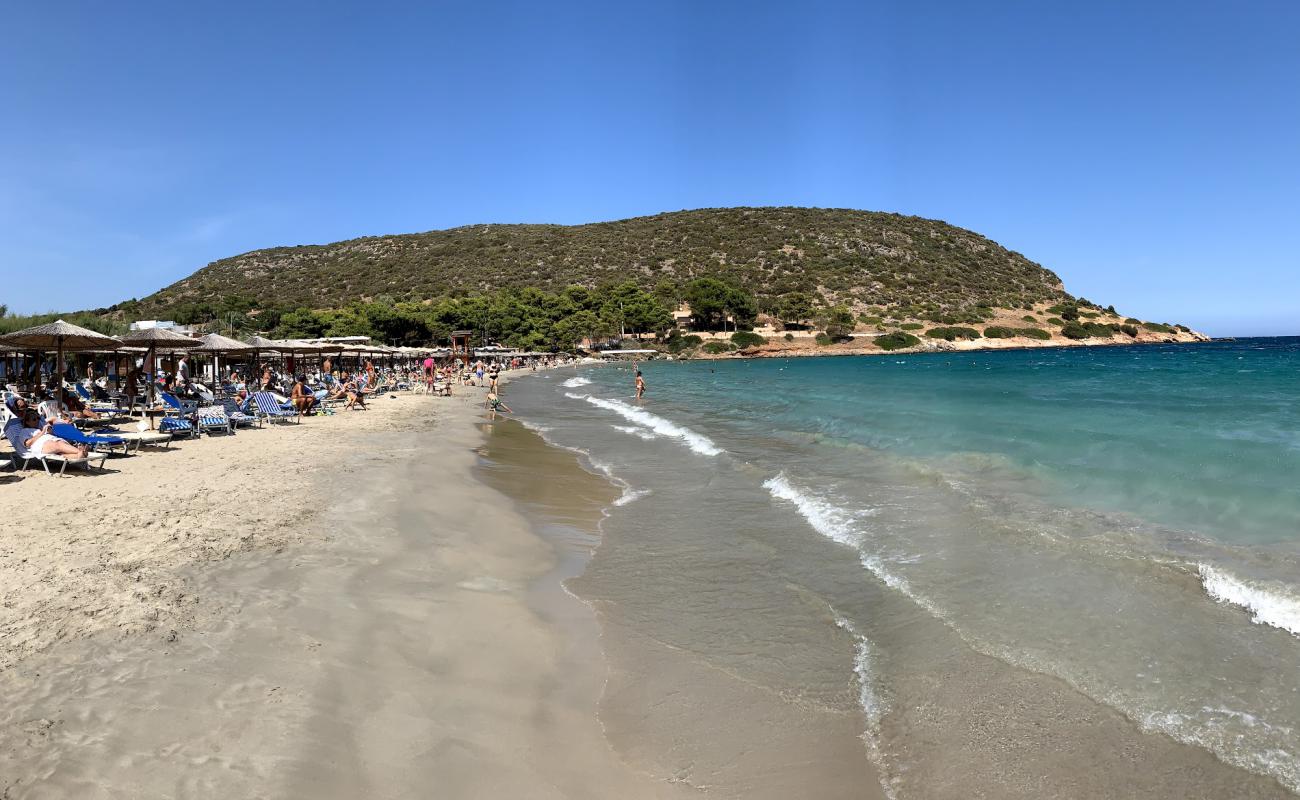 Foto de Playa de Avlaki con brillante arena fina superficie