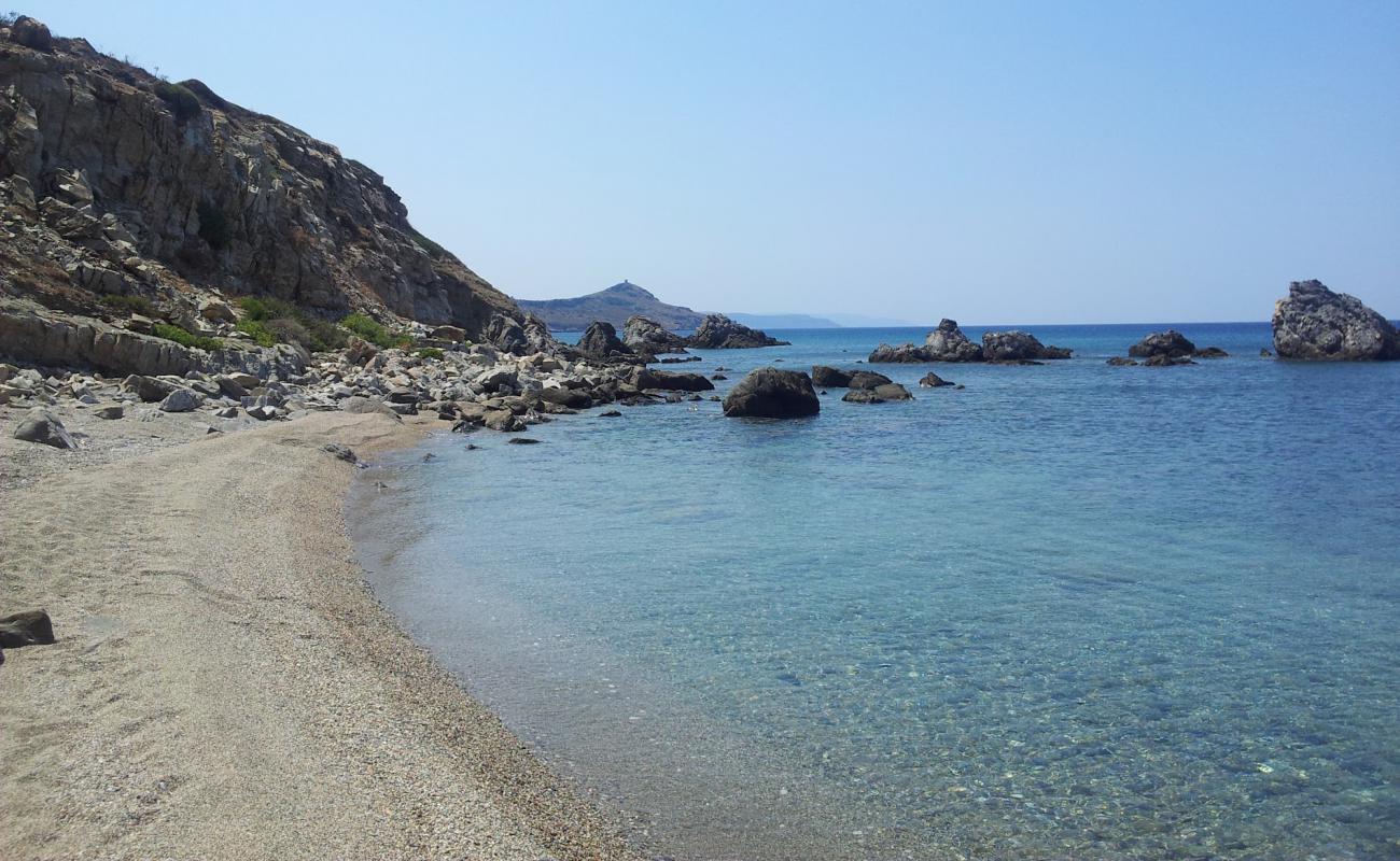 Foto de Platanias beach II con arena gris y guijarros superficie