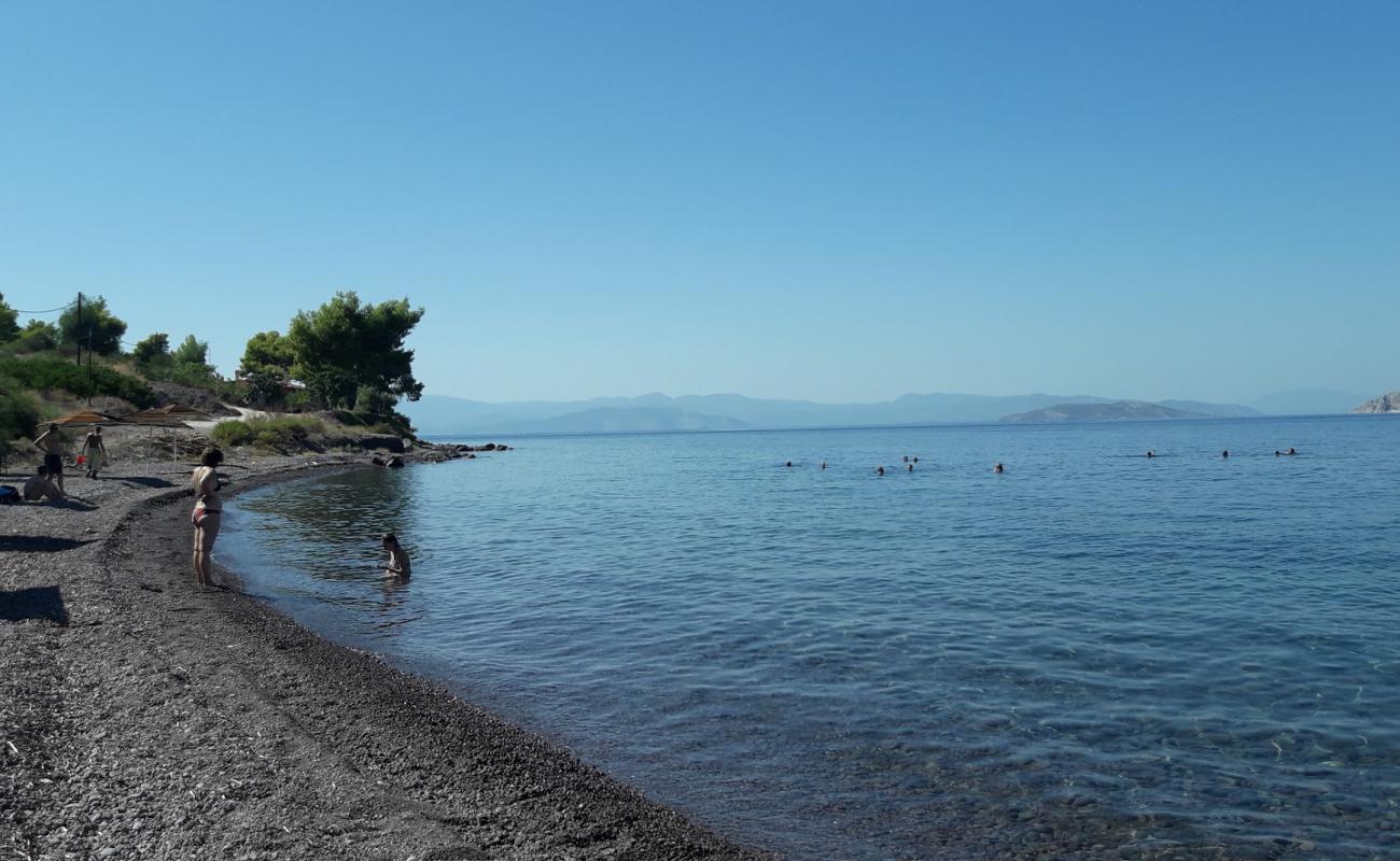 Foto de Agios Nikolaos II con arena fina y guijarros superficie