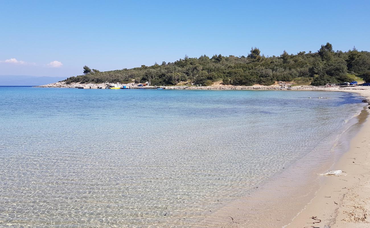 Foto de Paliouri beach con arena brillante superficie