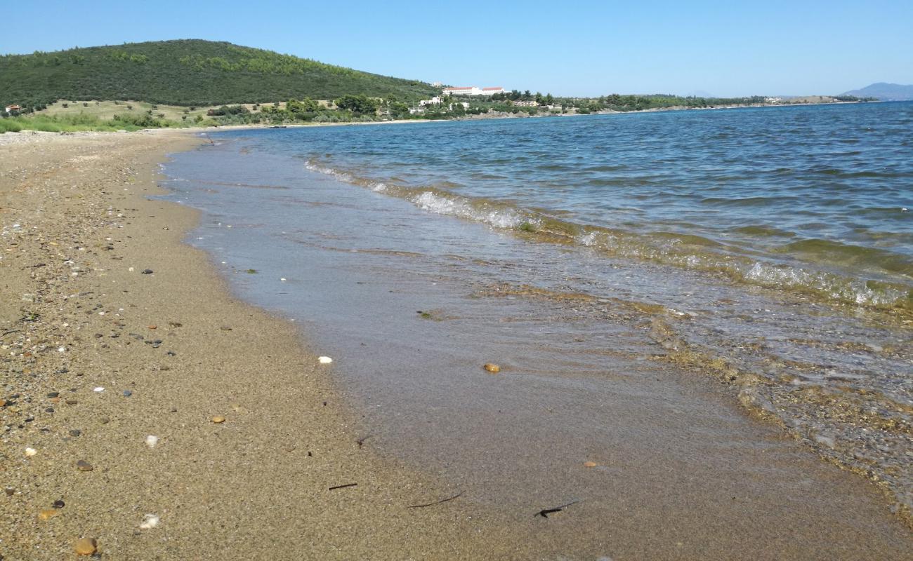 Foto de Vatopedi beach con arena brillante superficie