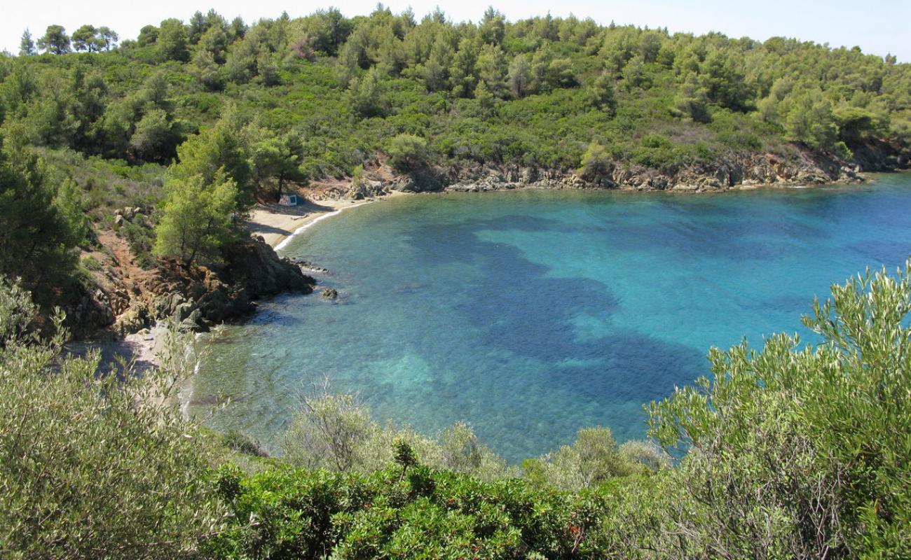 Foto de Koutsoupia beach II con arena/guijarros negro superficie