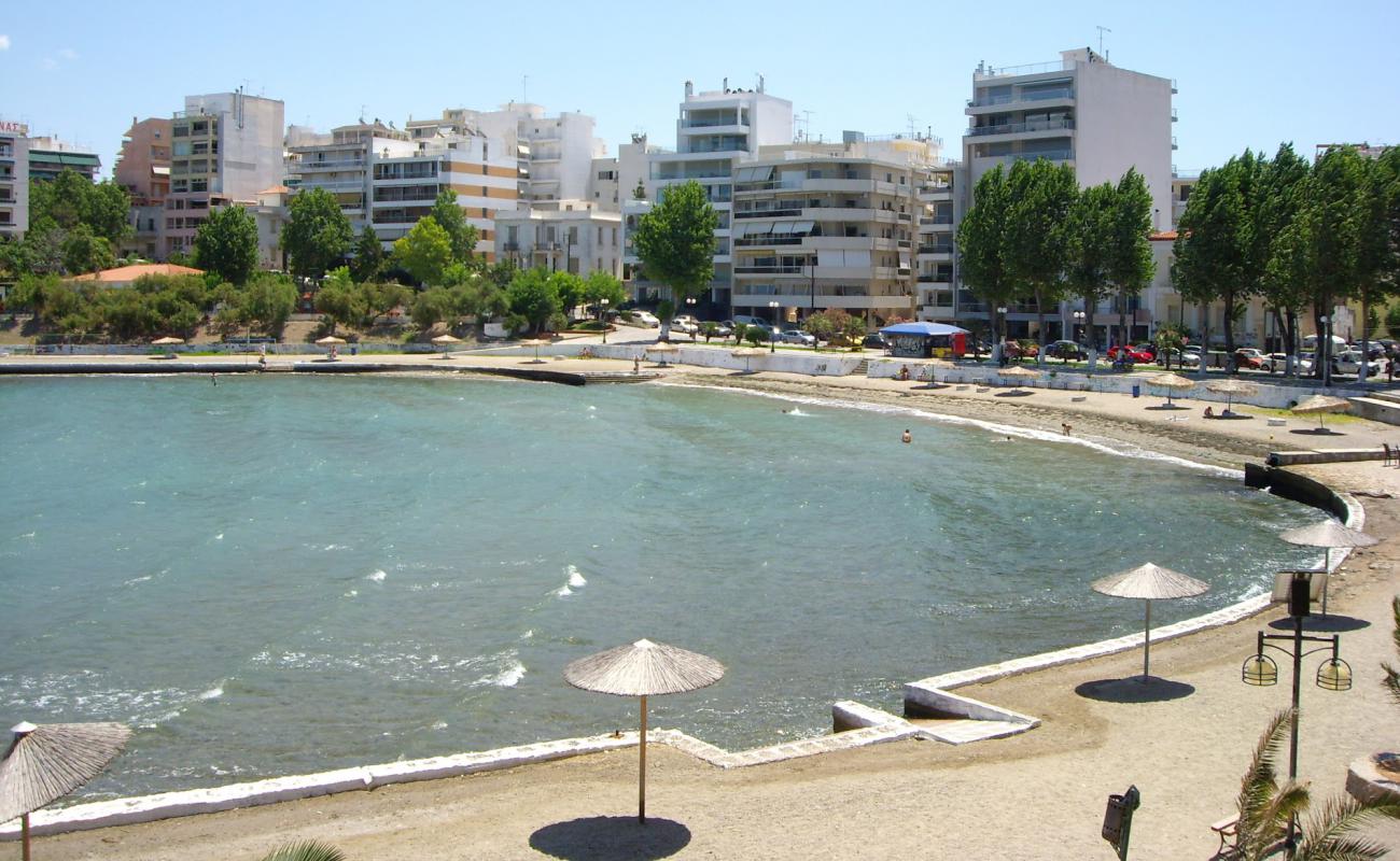 Foto de Souvala beach con arena gris y guijarros superficie