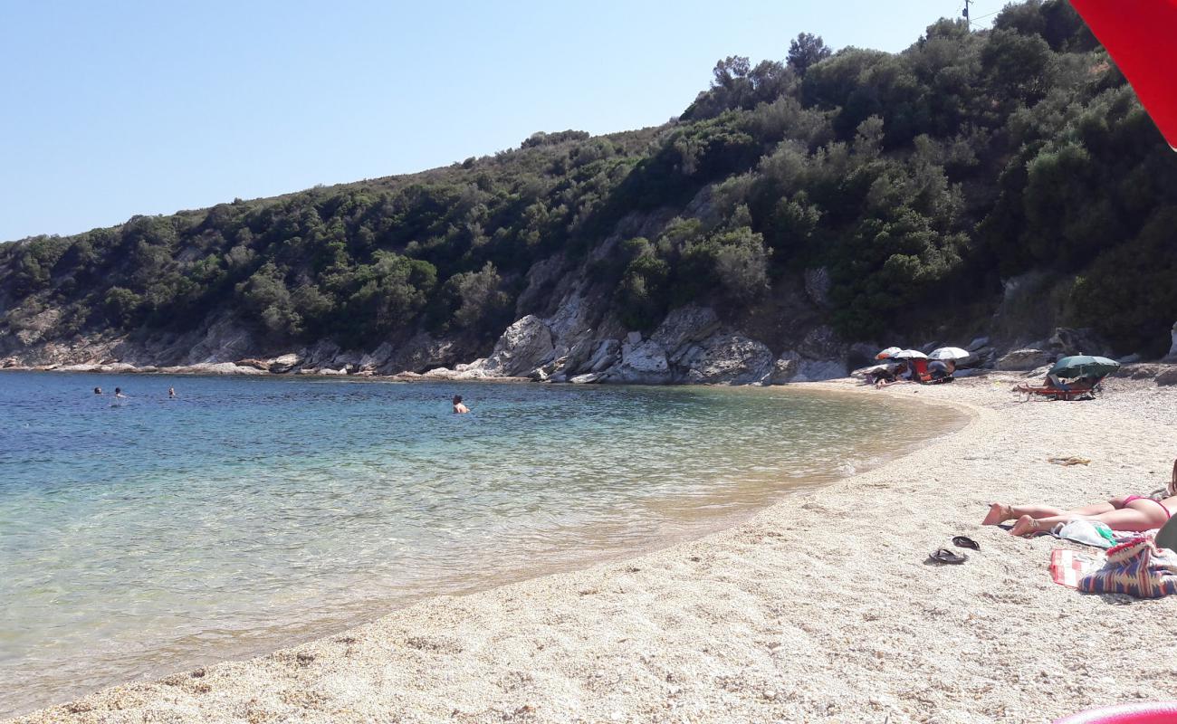 Foto de Gardo beach con arena de concha brillante superficie