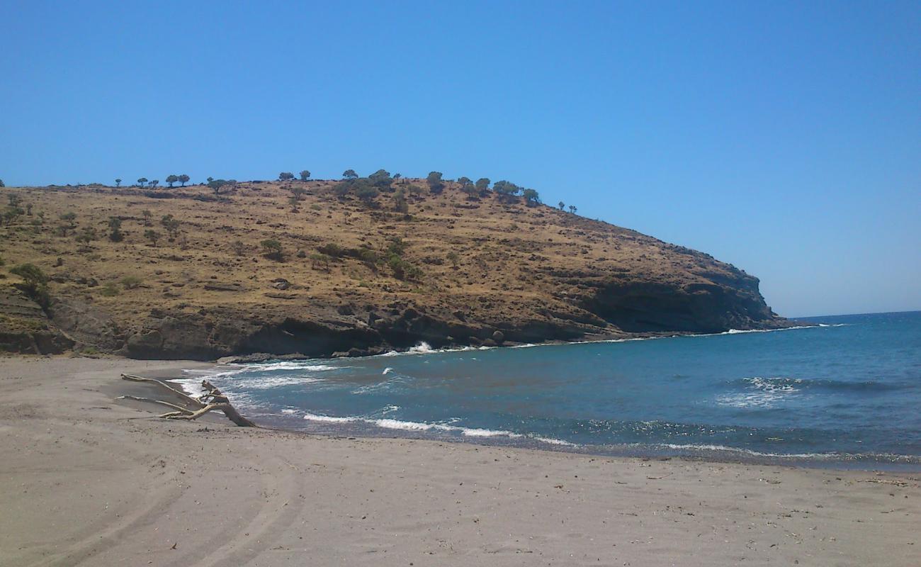 Foto de Agios Dimitrios beach con arena gris superficie