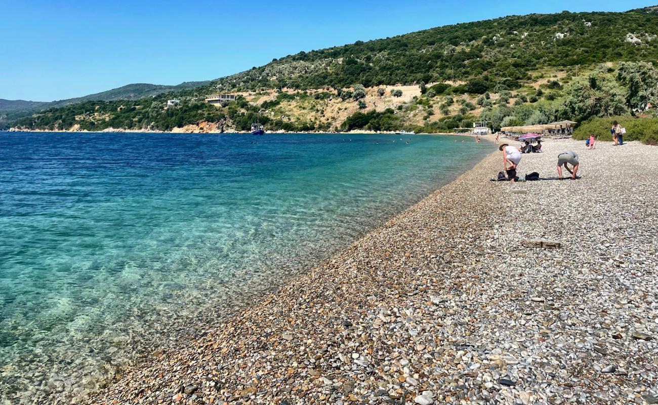 Foto de Ag. Dimitrios beach con guijarro gris superficie