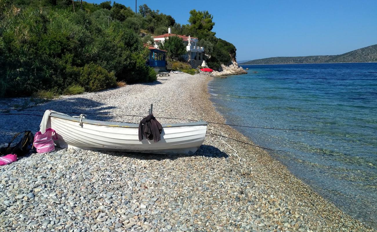 Foto de Paralia Vamvakies con guijarro gris superficie