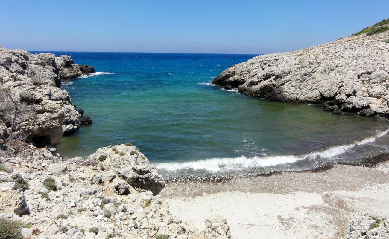 Foto de Limnionas beach III con arena gris y guijarros superficie