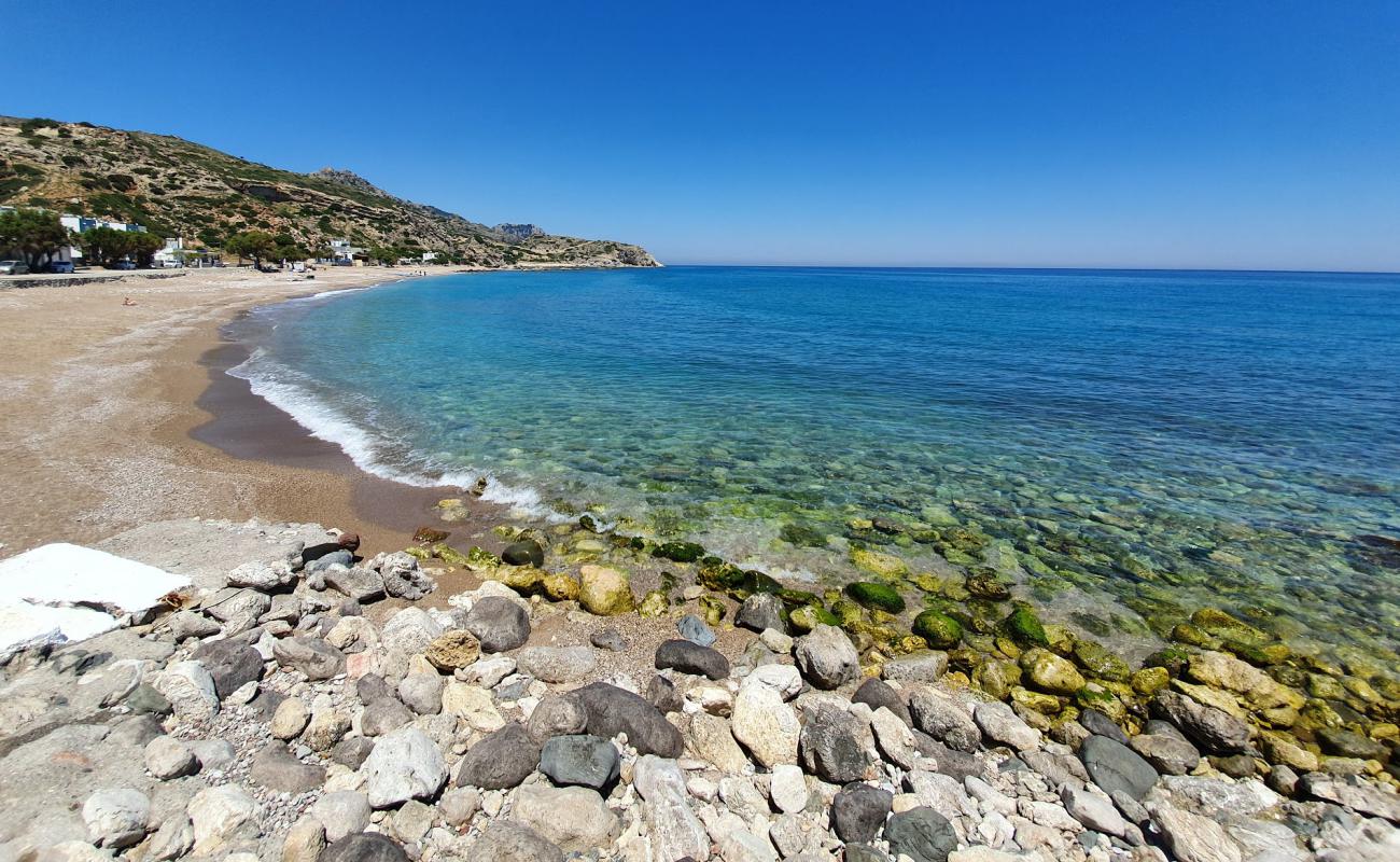 Foto de Stegna beach con arena fina y guijarros superficie