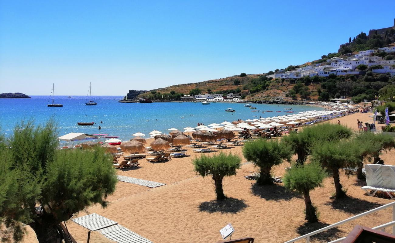 Foto de Playa Lindos - lugar popular entre los conocedores del relax