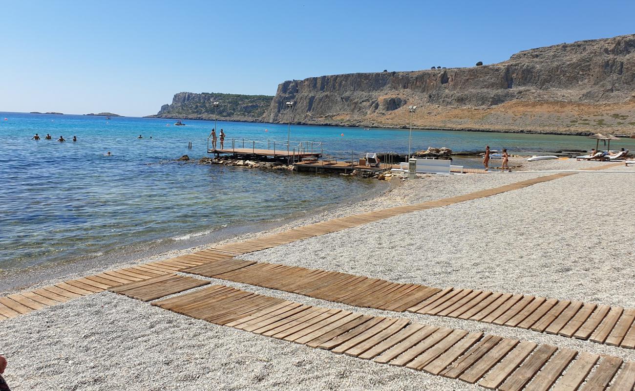 Foto de Playa Mitsis Lindos II con guijarro ligero superficie